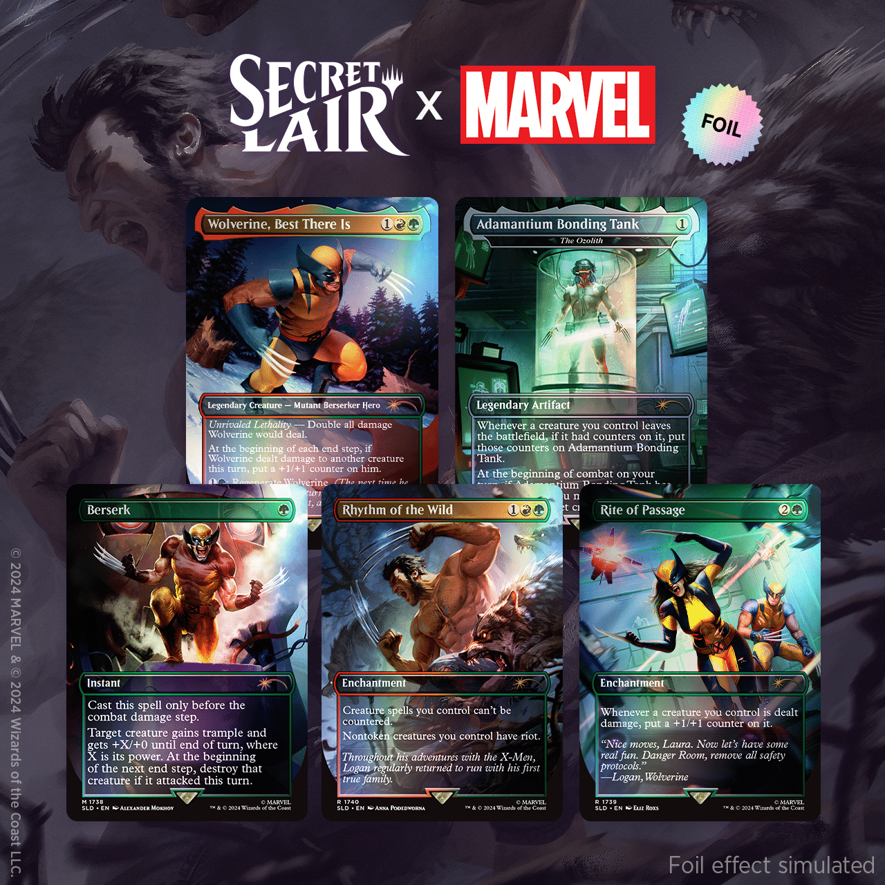 Secret Lair: Marvel - Wolverine (Foil) - Kevin's Hobby Shop Secret Lair: Marvel - Wolverine (Foil) - Kevin's Hobby Shop